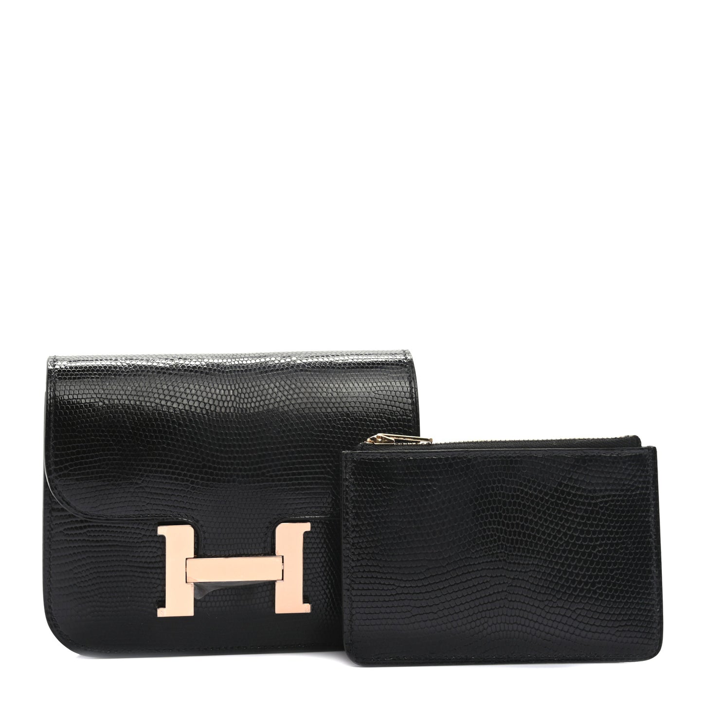 Lizard Constance Slim Wallet Black
