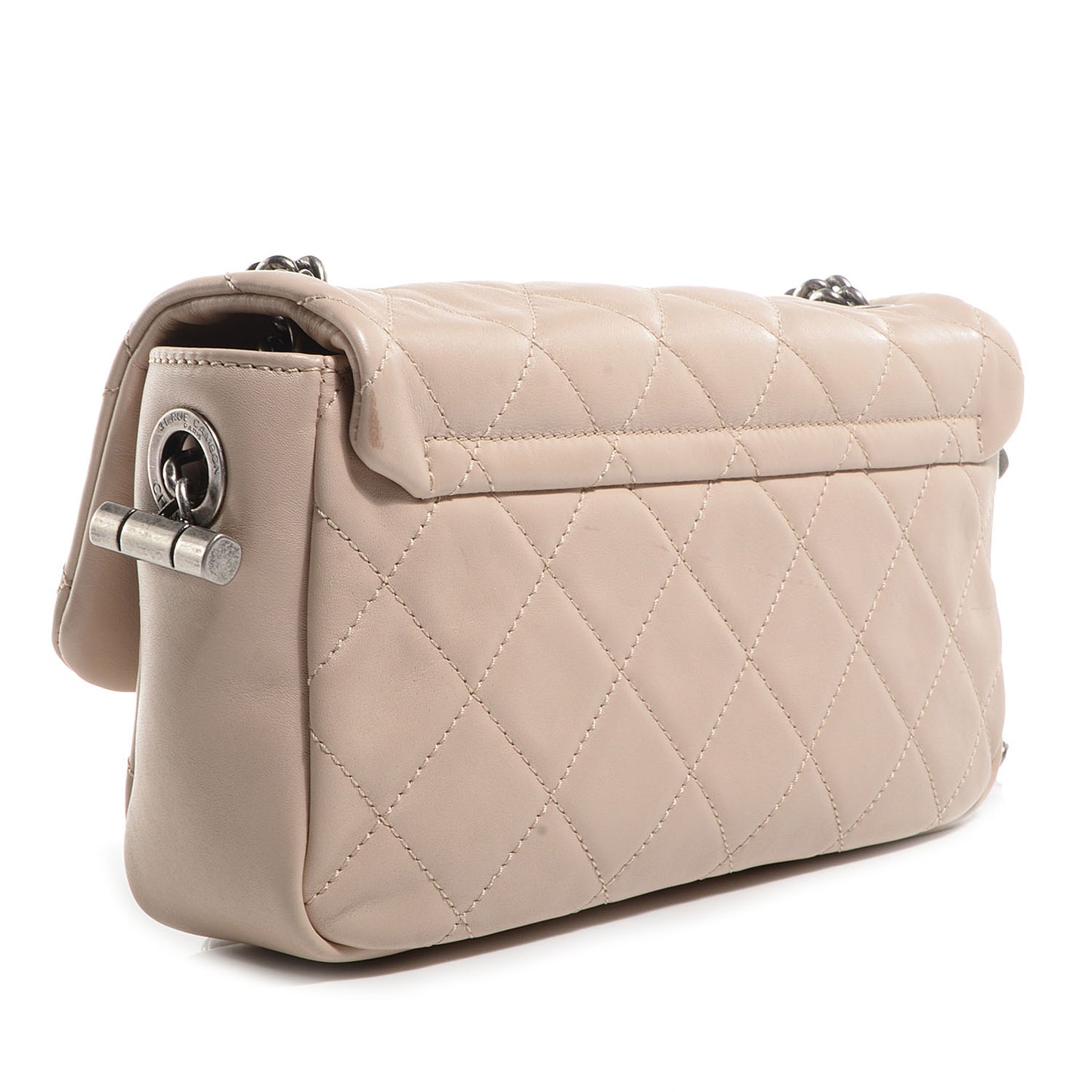 Calfskin Country Chic Flap Ecru Brown