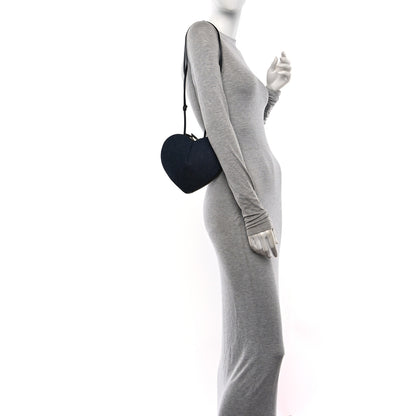 Alaia Denim Calfskin Le Coeur Bag Blue 2 of 9