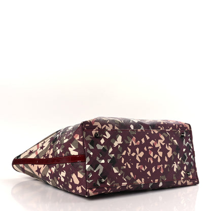 Burberry Patent Supernova Check Stars Large Nickie Landscape Tote Berry Red 4 of 8