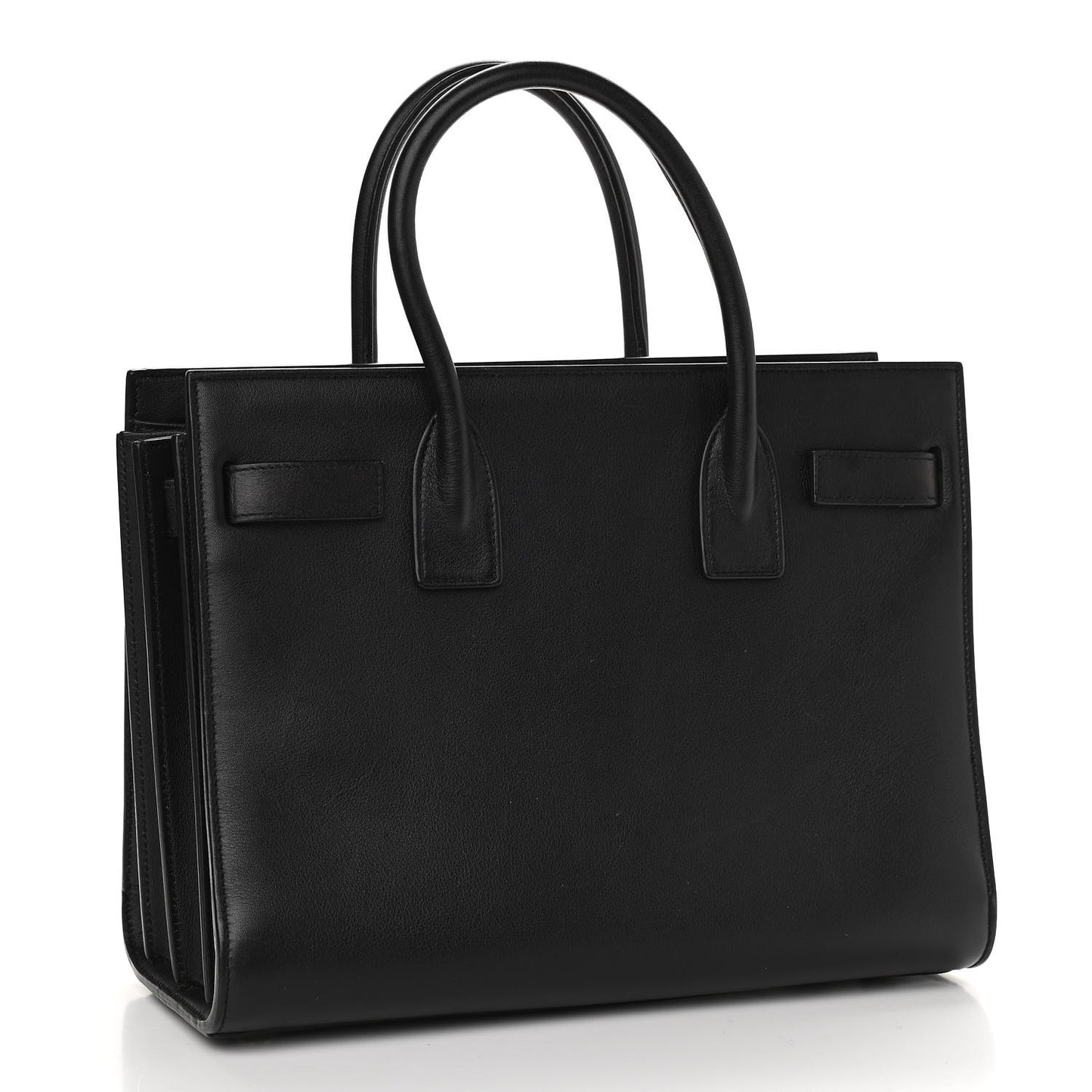 Grained Calfskin Small Sac De Jour Black