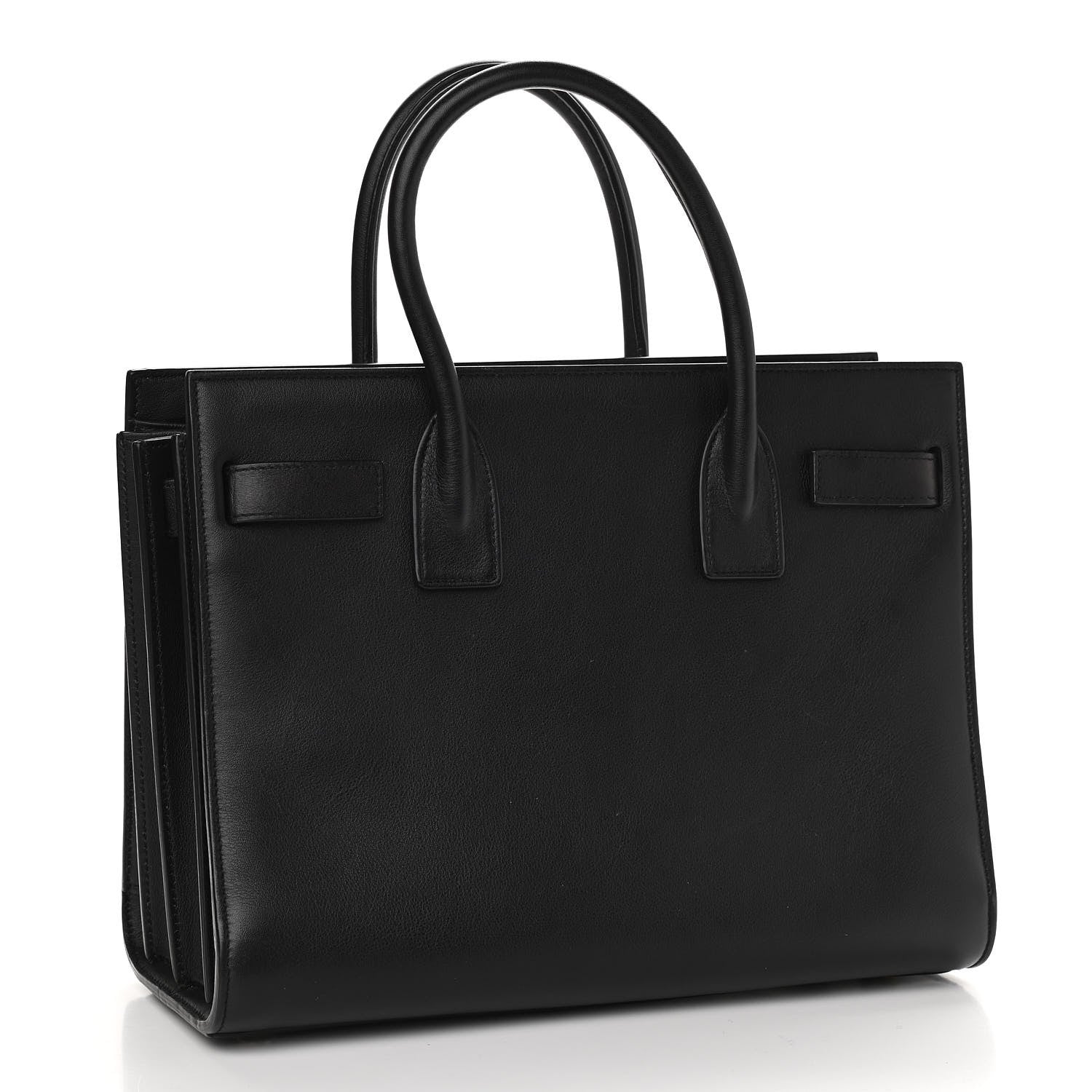 Saint Laurent Grained Calfskin Small Sac De Jour Black 3 of 9