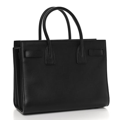 Saint Laurent Grained Calfskin Small Sac De Jour Black 3 of 9