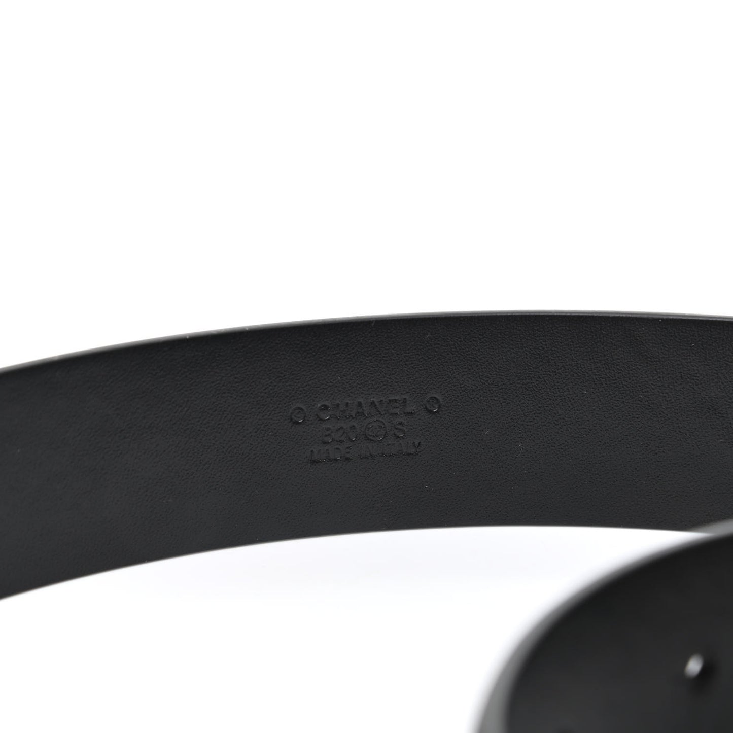 Calfskin CC Chain Belt 80 32 Black