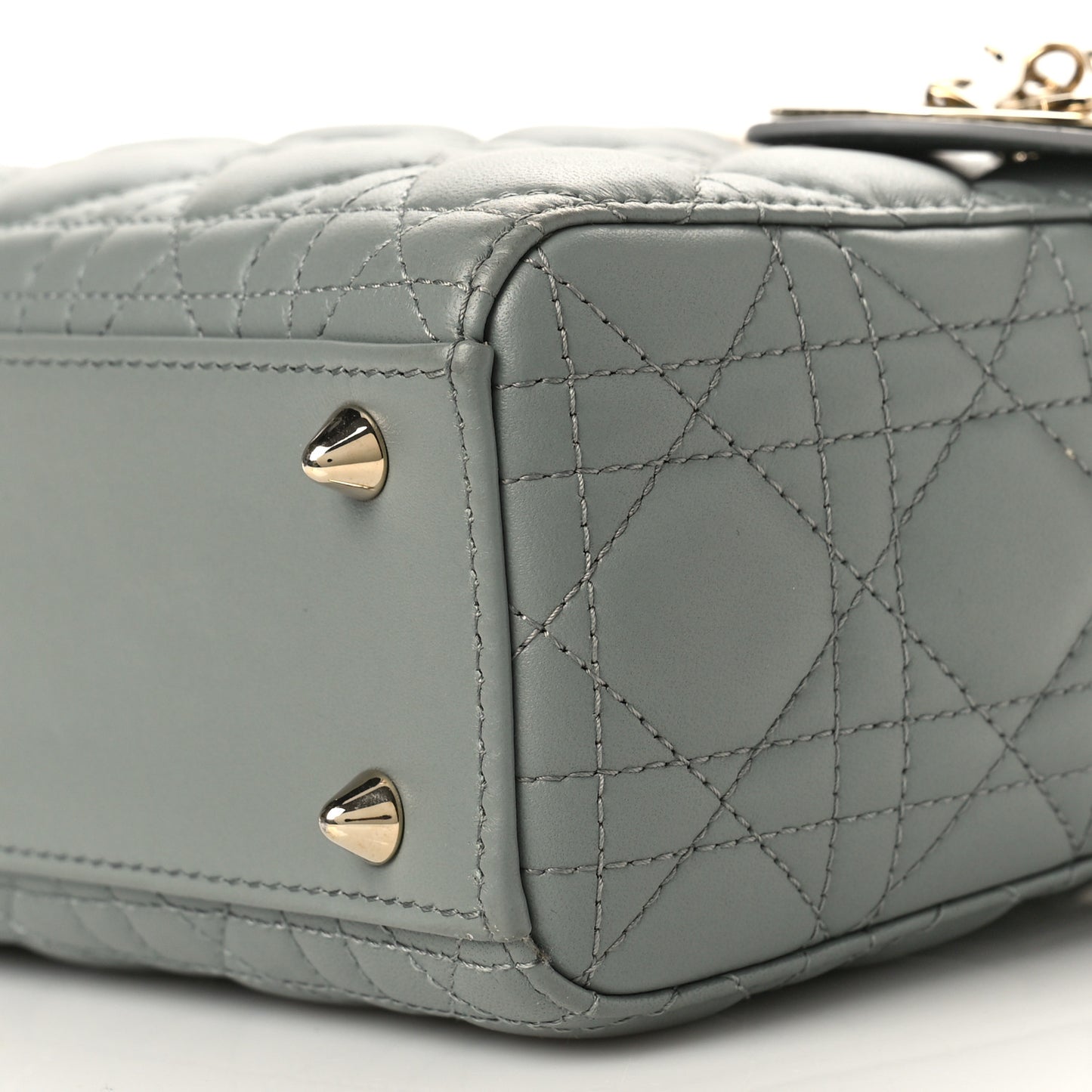 Lambskin Cannage Small My ABCDior Lady Dior Grey