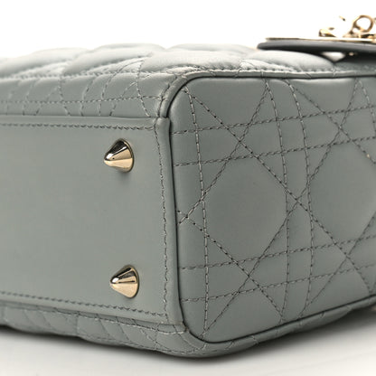 Christian Dior Lambskin Cannage Small My ABCDior Lady Dior Grey 8 of 8