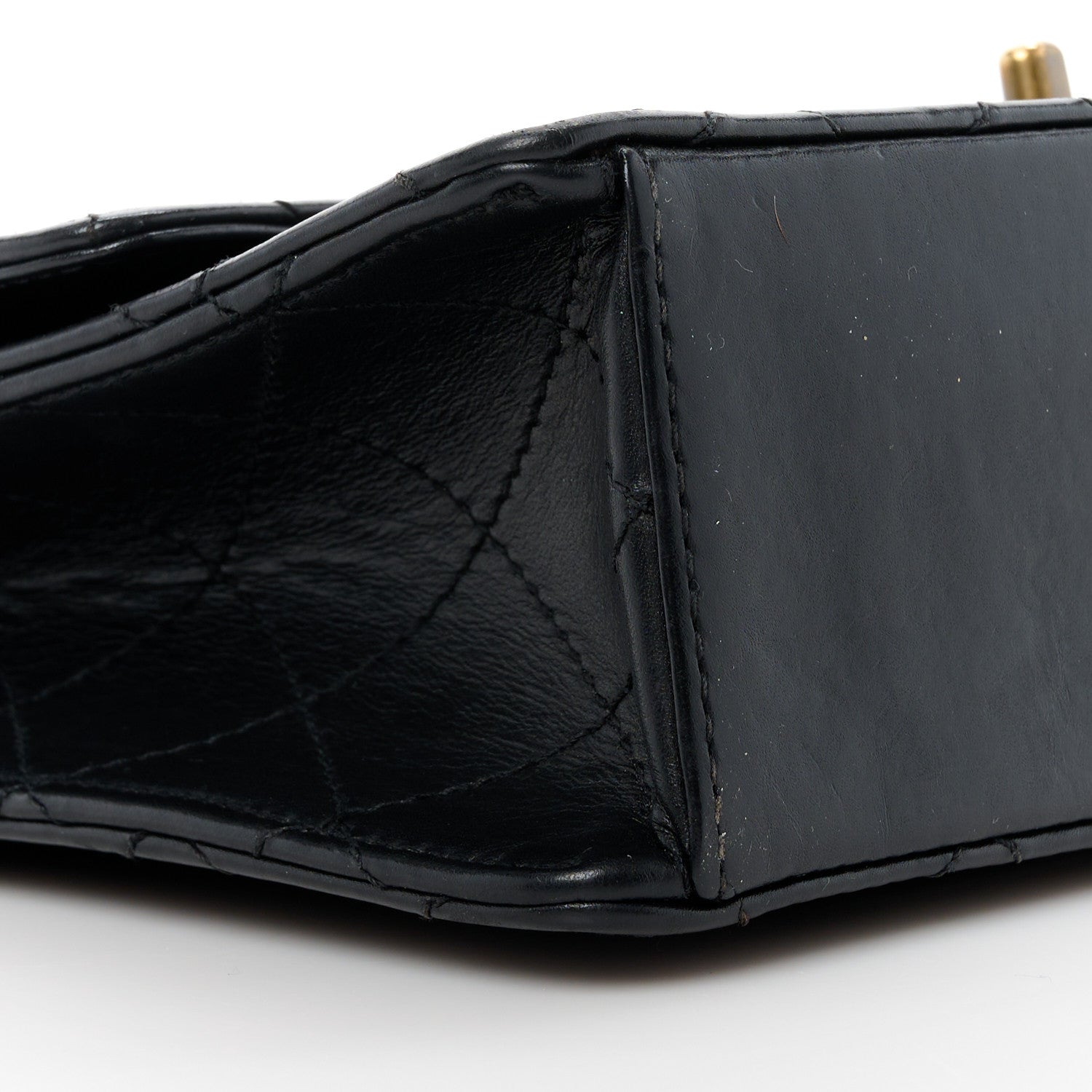 Chanel Calfskin Stitched Medium Single Flap Black 9 of 10