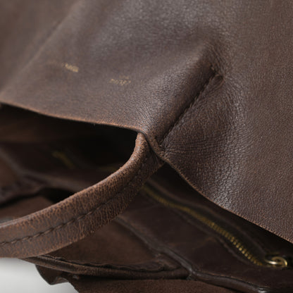 Celine Lambskin Vertical Cabas Brown 16 of 19