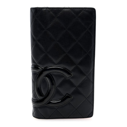 Chanel Calfskin Quilted Cambon Yen Wallet Black 1 of 11
