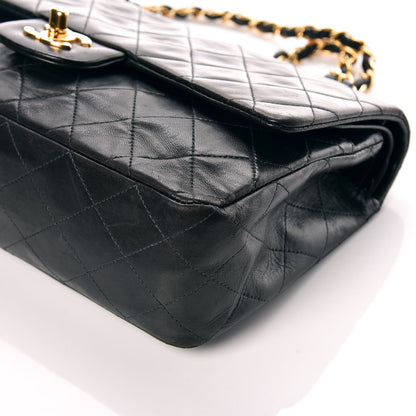 Chanel Lambskin Quilted Medium Double Flap Black 12 of 17