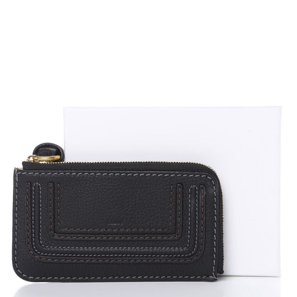 Chloe Grained Calfskin Medium Marcie Zip Card Holder Black 7 of 8