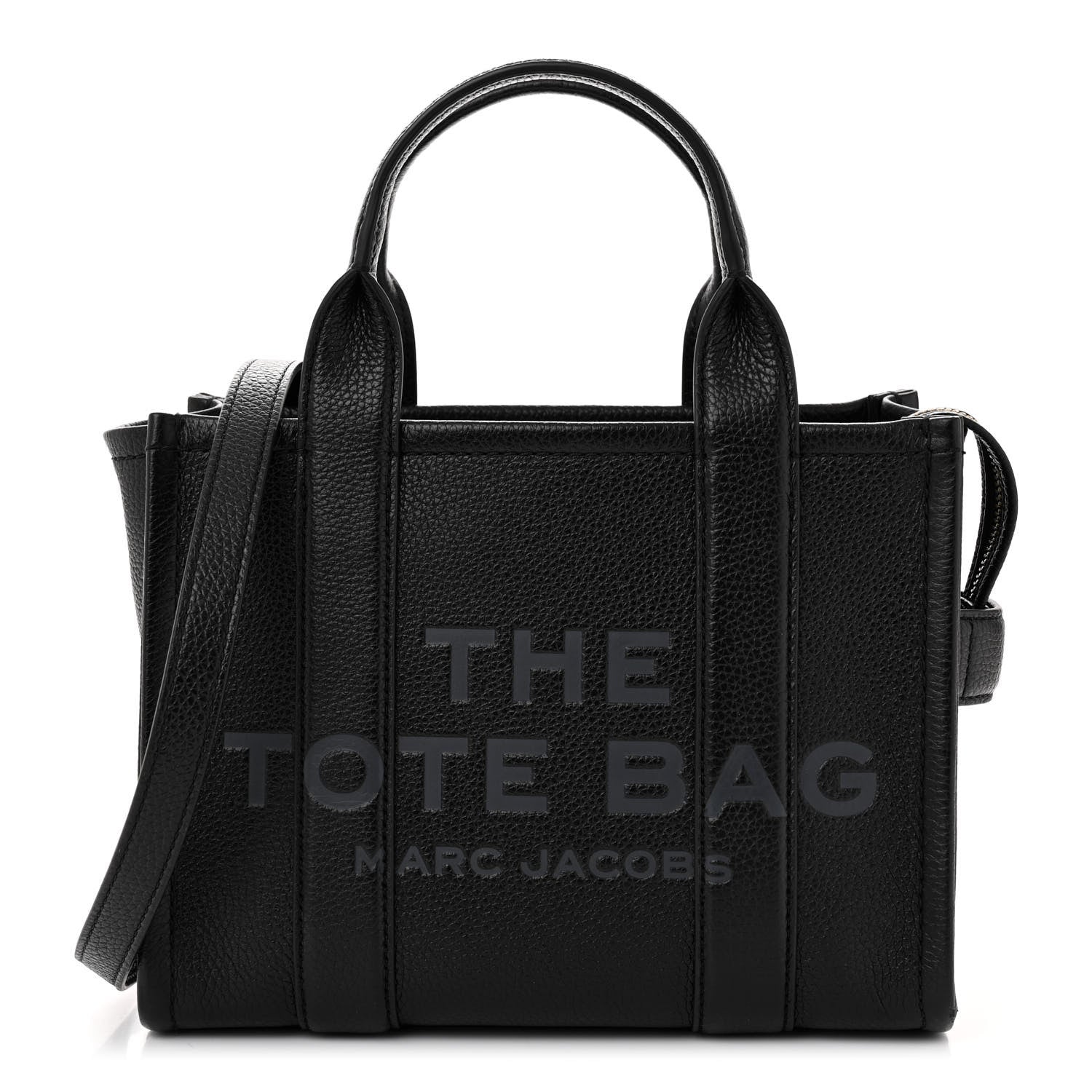 Marc Jacobs Grained Calfskin Micro The Tote Bag Black 1 of 10