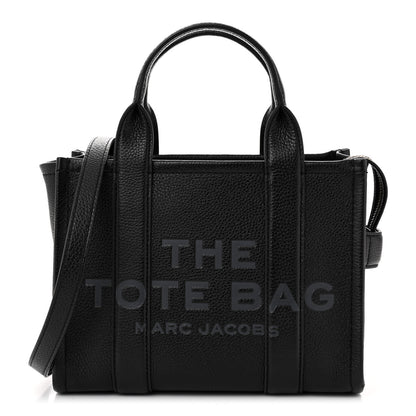Marc Jacobs Grained Calfskin Micro The Tote Bag Black 1 of 10