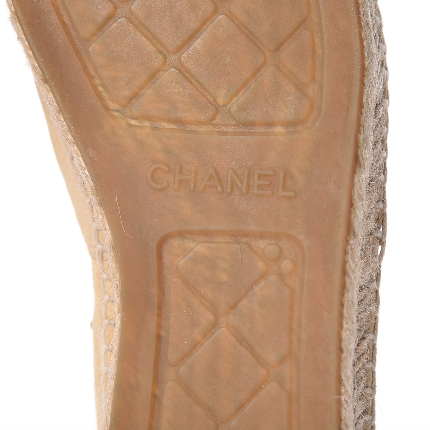 Suede Pearl CC Espadrilles 39 Beige