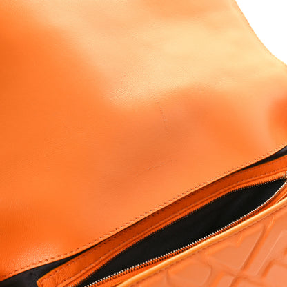 Fendi Nappa FF 1974 Embossed Baguette Clementine 12 of 15
