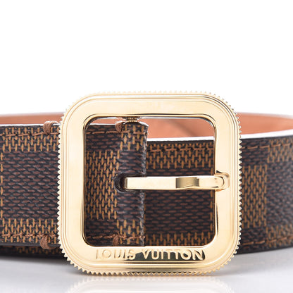 Louis Vuitton Damier Ebene Tresor Belt 85 34 6 of 10