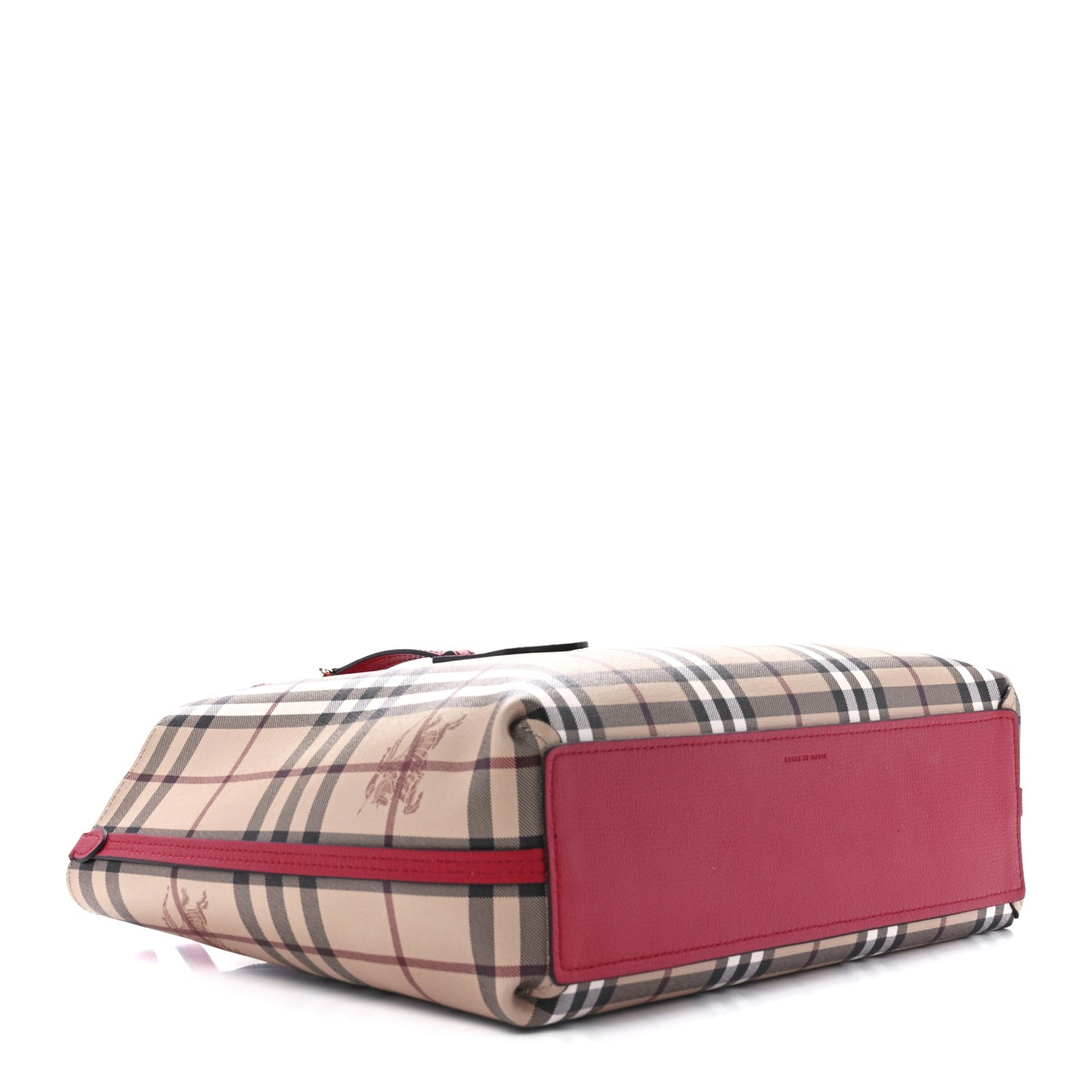 Haymarket Check Small Reversible Tote Poppy Red