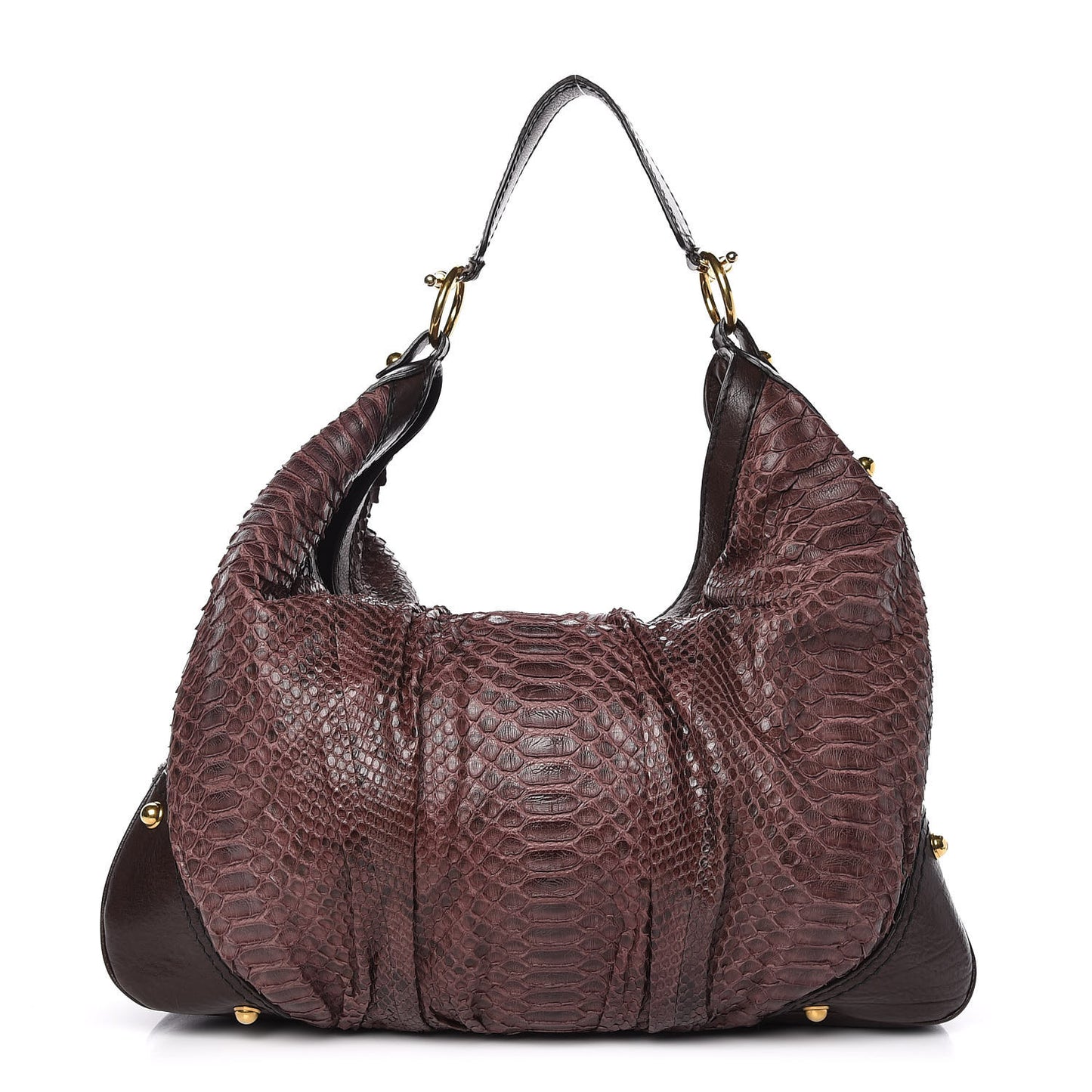 Python Large Jockey Hobo Brown