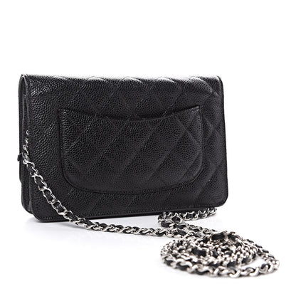Chanel Caviar Quilted Wallet On Chain WOC Black 3 of 10