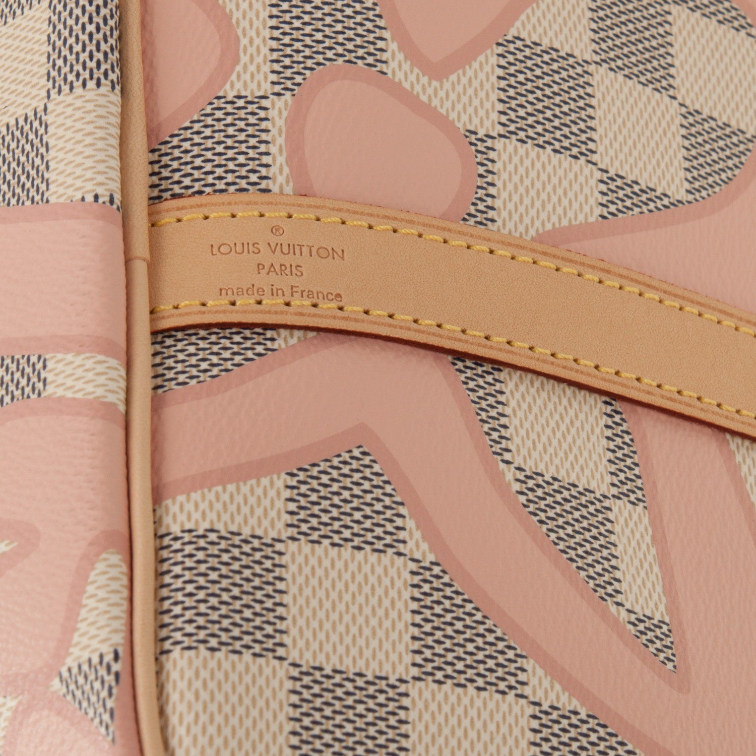 Louis Vuitton Damier Azur Tahitienne Speedy Bandouliere 30 Rose Ballerine 7 of 8