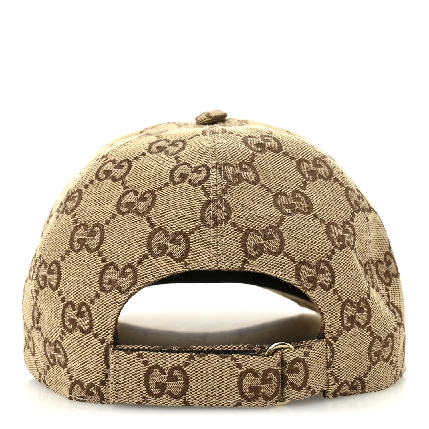 Gucci Monogram Textured Dollar Calfskin Zeno Baseball Hat Beige Beige 5 of 9