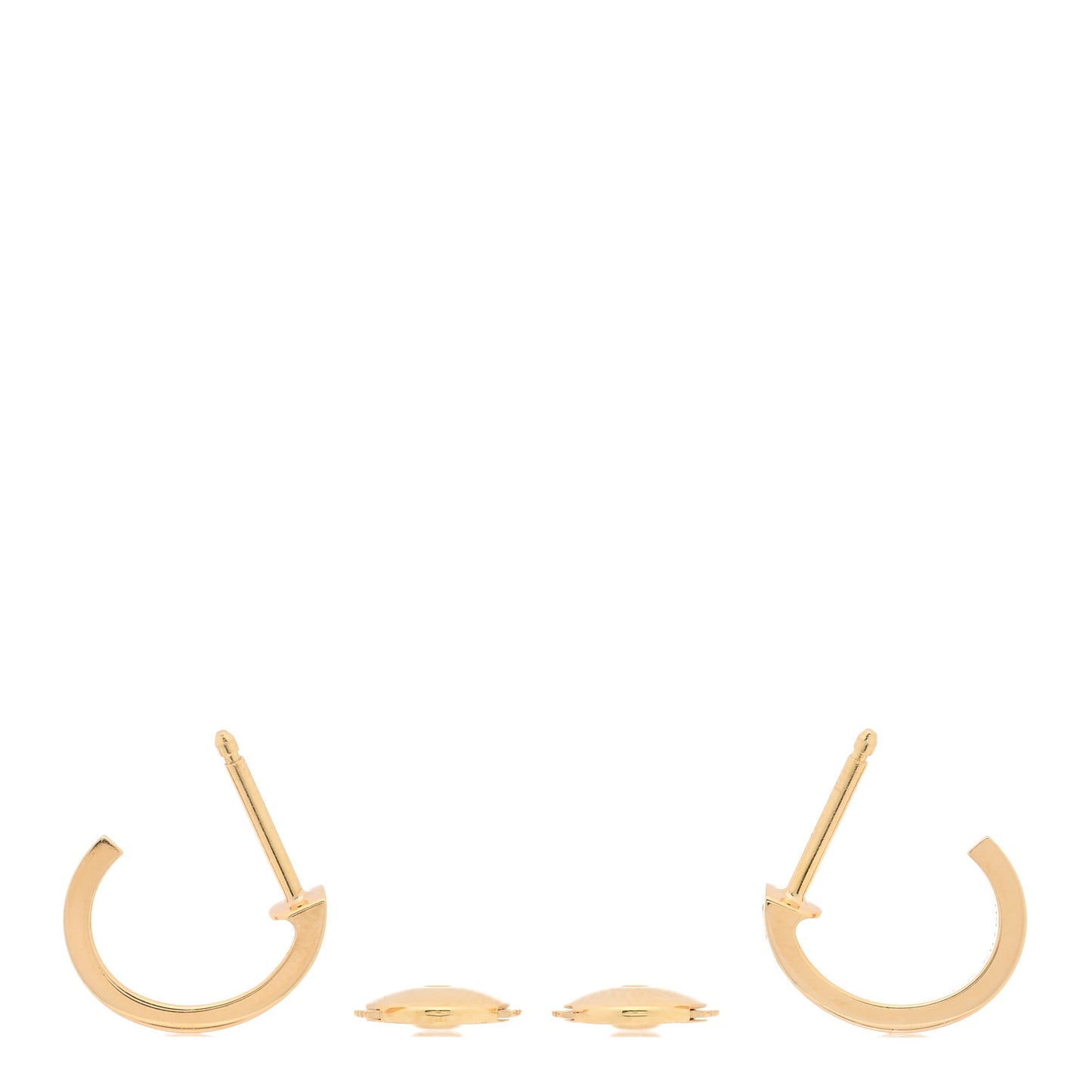 18K Yellow Gold Small LOVE Hoop Earrings
