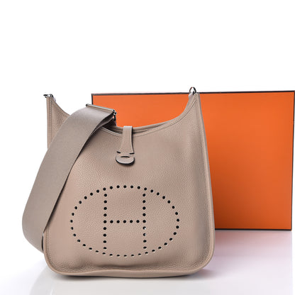 Hermes Taurillon Clemence Evelyne III PM Gris Tourterelle 38 of 38