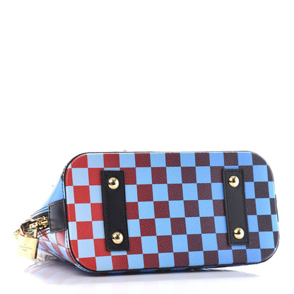 Louis Vuitton Epi Damier Race Alma BB Blue Vert 4 of 9