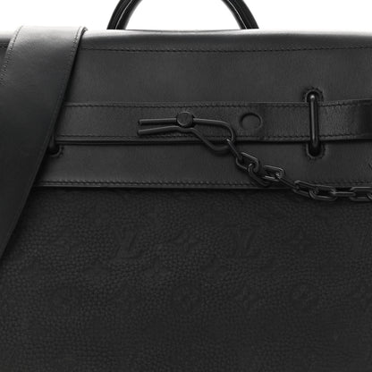 Louis Vuitton Taurillon Monogram Steamer PM Black 7 of 9