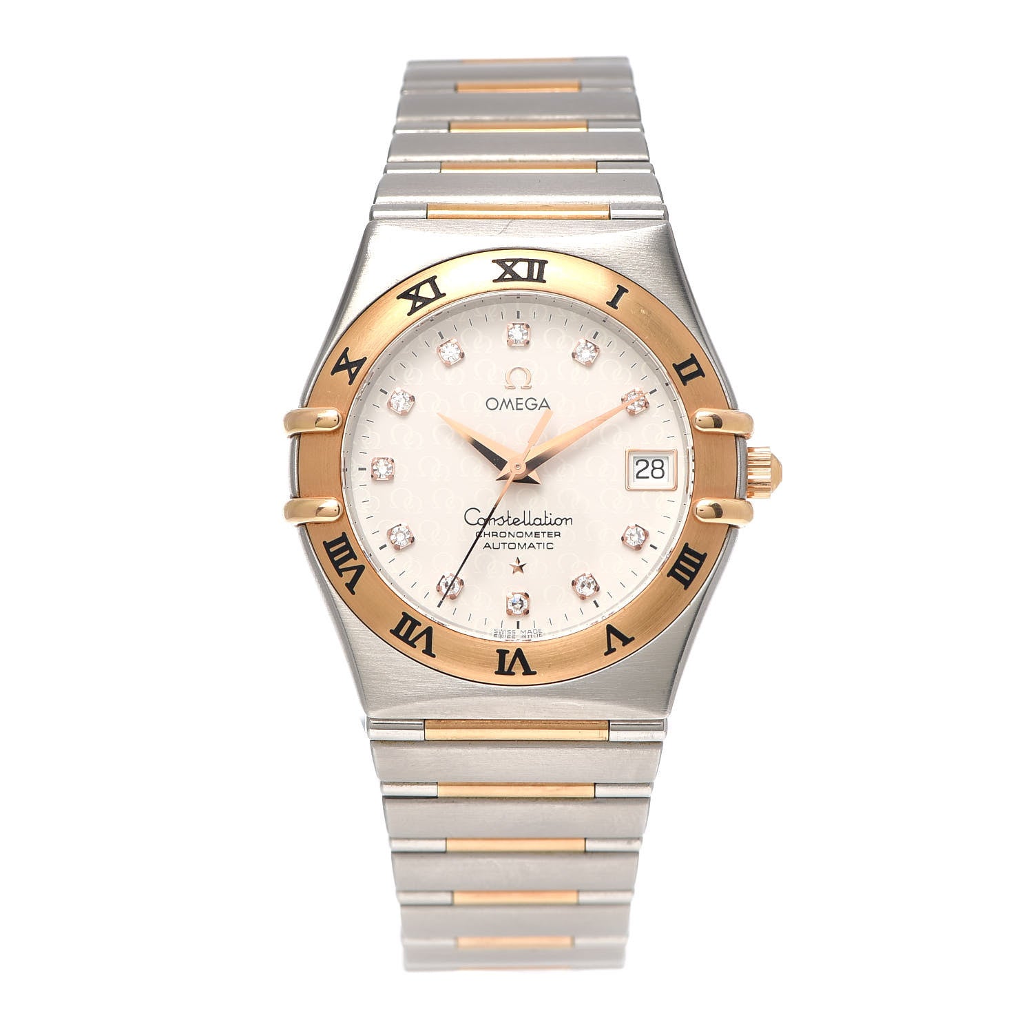 Omega Stainless Steel 18K Red Gold Diamond 36mm Constellation Automatic Watch White 1 of 5