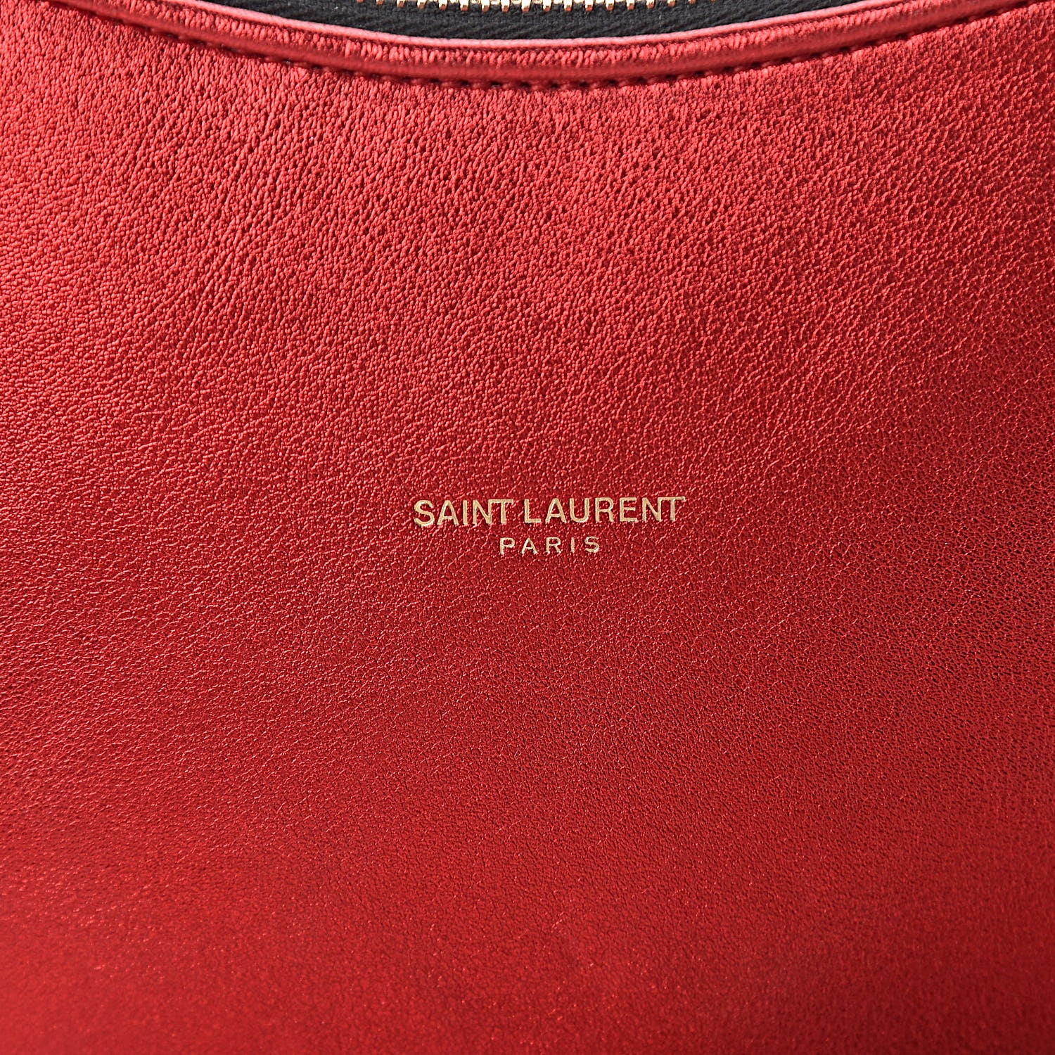 Saint Laurent Metallic Calfskin Heart Monogram Crossbody Black Rouge 7 of 11