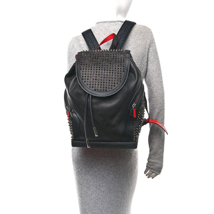 Christian Louboutin Calfskin Spiked Explorafunk Backpack Black 2 of 9