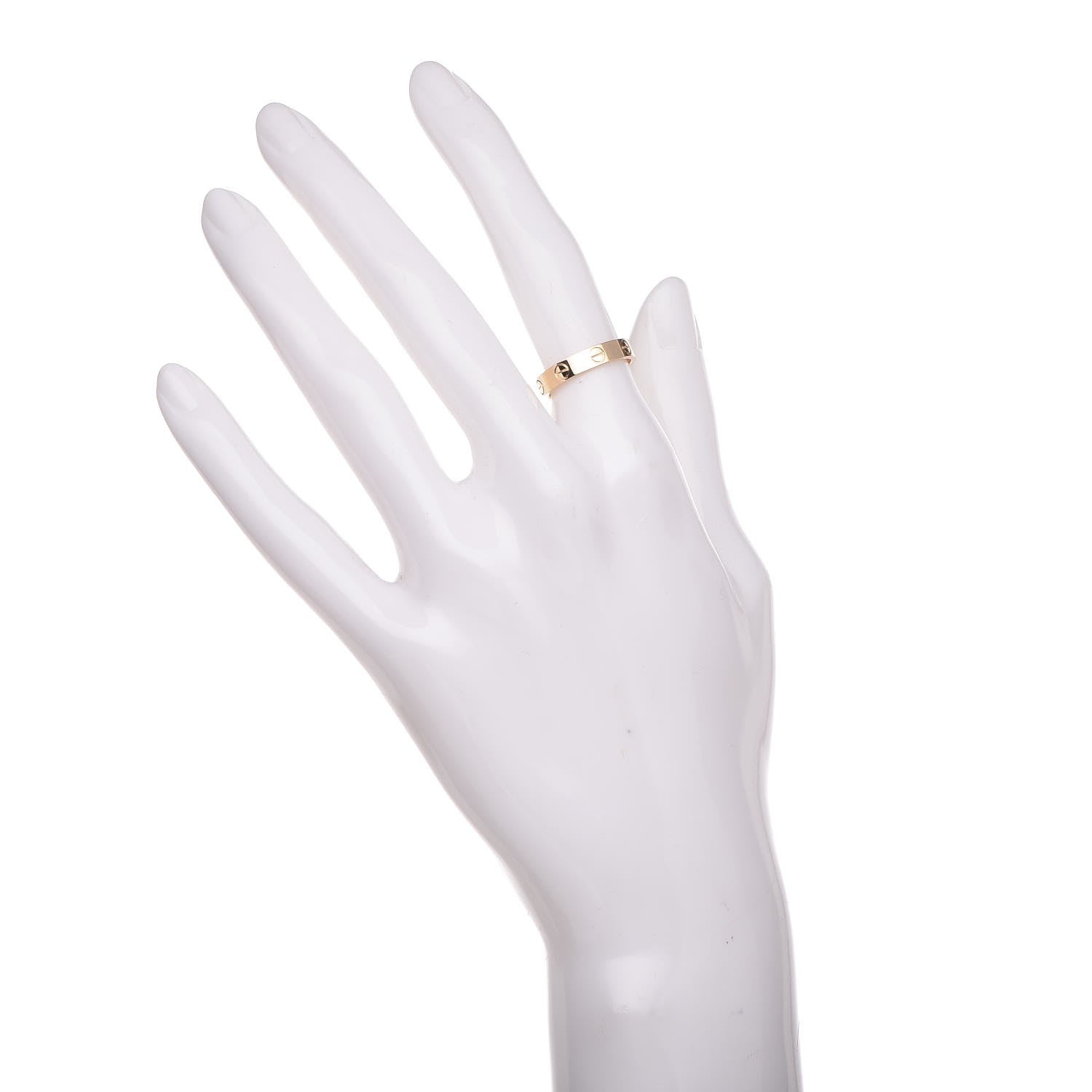 Cartier 18K Yellow Gold 3.5mm LOVE Wedding Band Ring 50 5.25 2 of 5