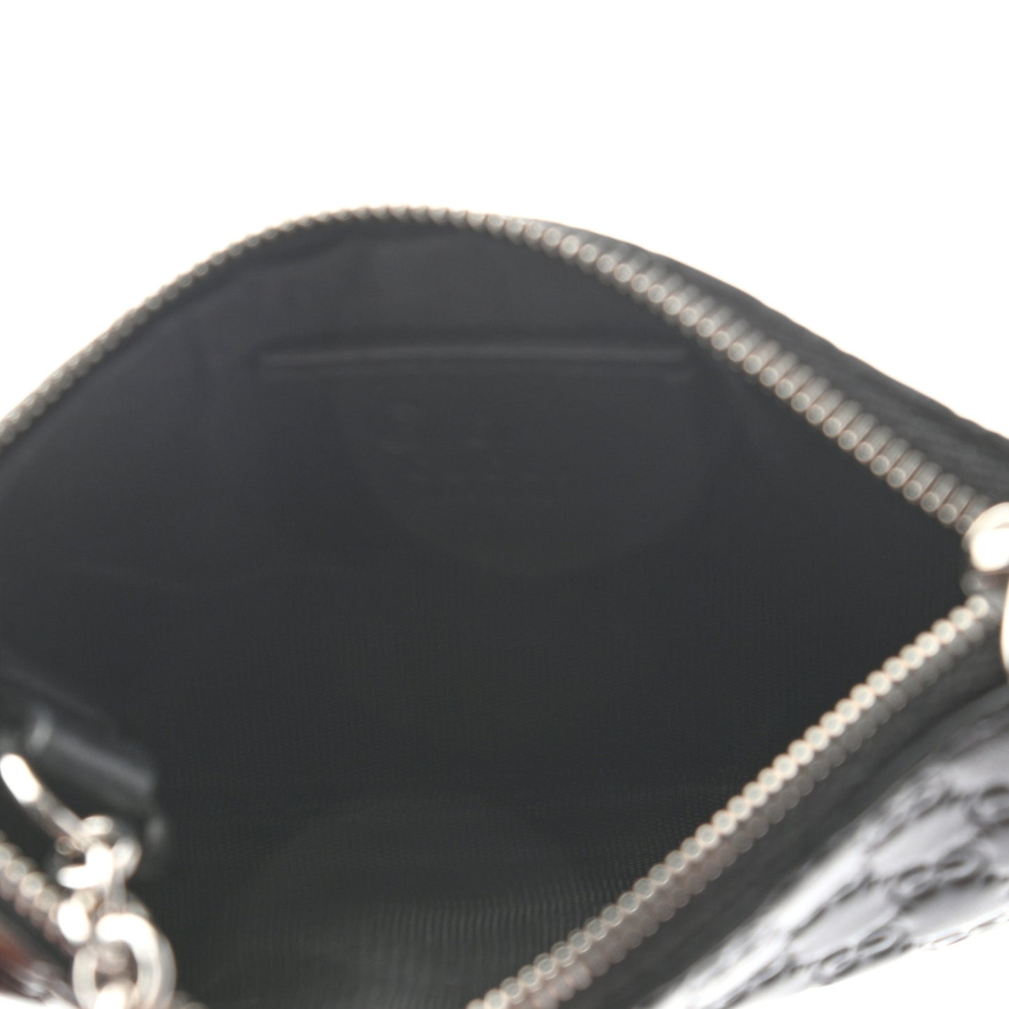 Microguccissima Key Ring Coin Case Black