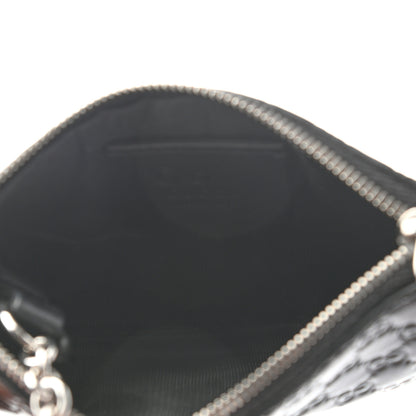 Gucci Microguccissima Key Ring Coin Case Black 5 of 8