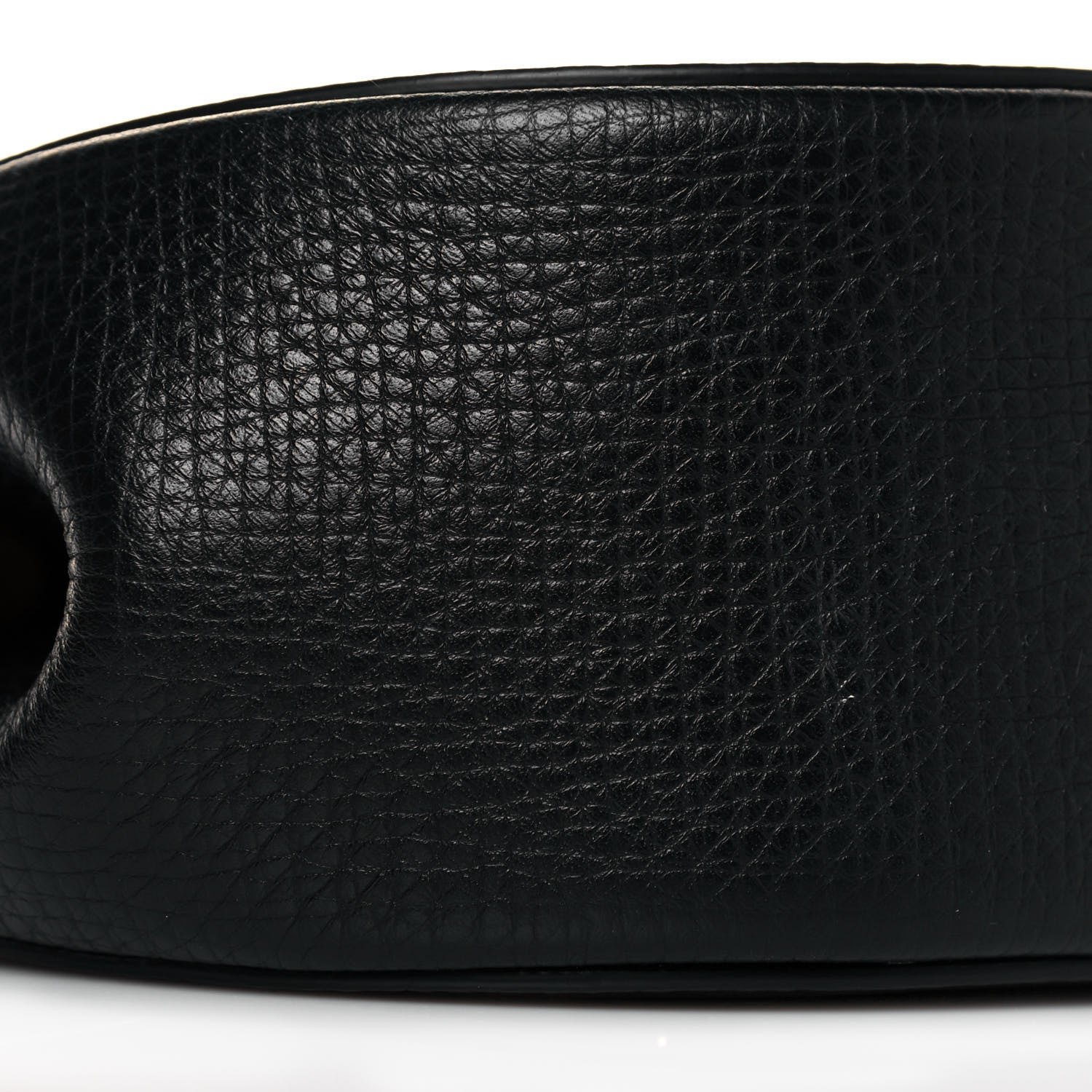 Bottega Veneta Palmellato Calfskin Rounded Belt Bag Black 8 of 9