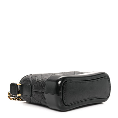 Chanel Aged Calfskin Quilted Small Gabrielle Hobo Black 4 of 10