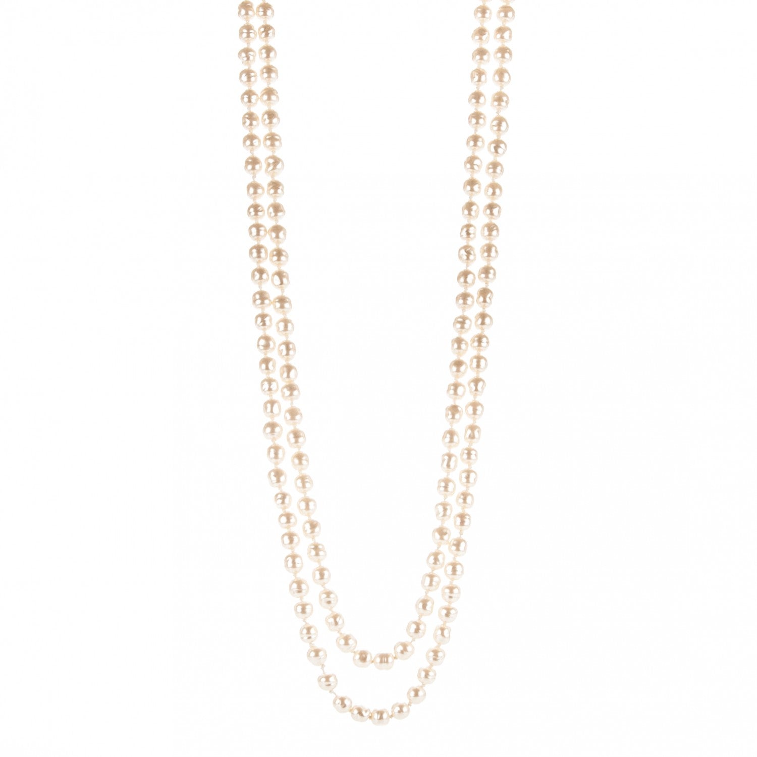 Chanel Irregular Pearl Long Necklace 1 of 5