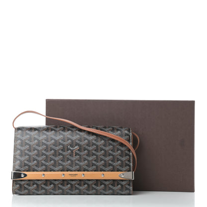 Goyard Goyardine Monte Carlo Bois Clutch With Strap Black Gold 11 of 11