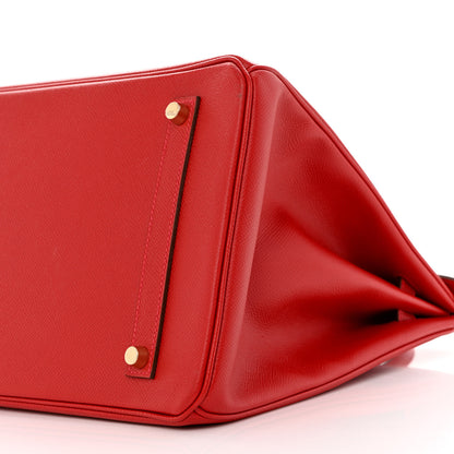 Hermes Epsom Birkin 35 Rouge Casaque 10 of 14