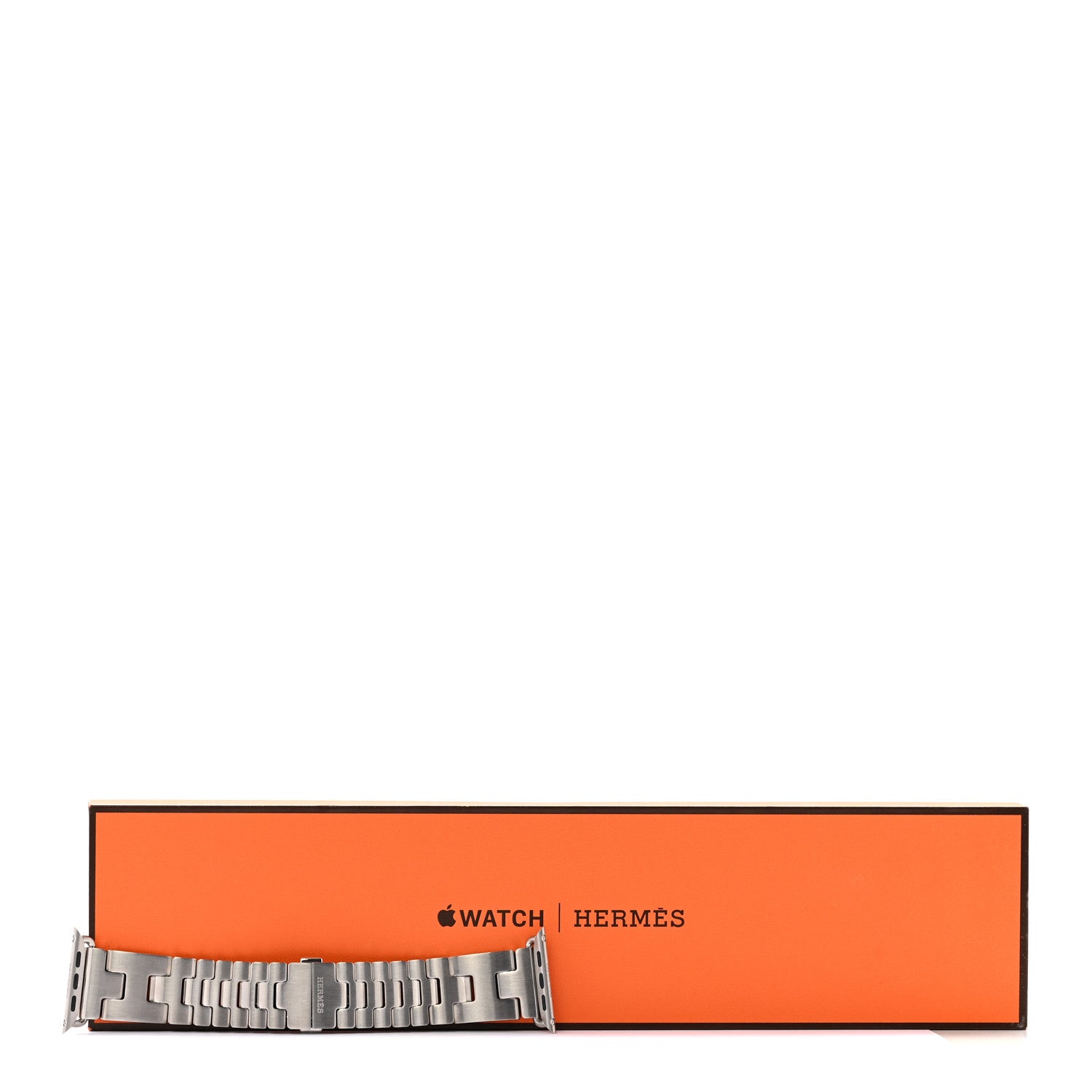 Hermes Stainless Steel 46mm Grand H Apple Watch Single Tour Band Gris 6 of 6