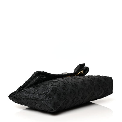 Louis Vuitton Lurex Quilted Monogram Altair Clutch Black 4 of 9