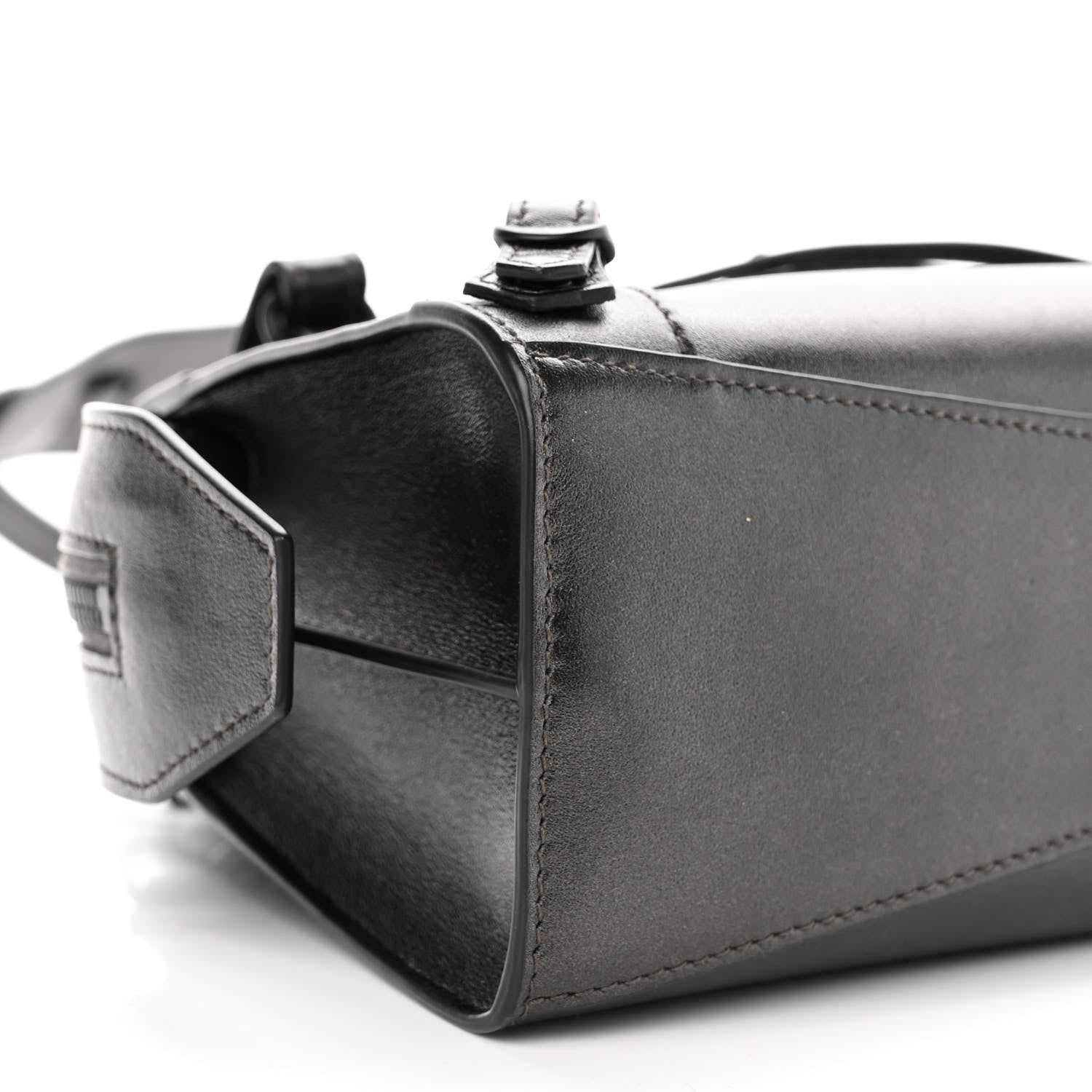 Balenciaga Smooth Calfskin Neo Classic Black Hardware Mini City Gunmetal 9 of 10