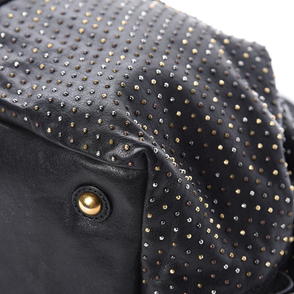 Saint Laurent Calfskin Rock Studded Easy Sac Black 11 of 14