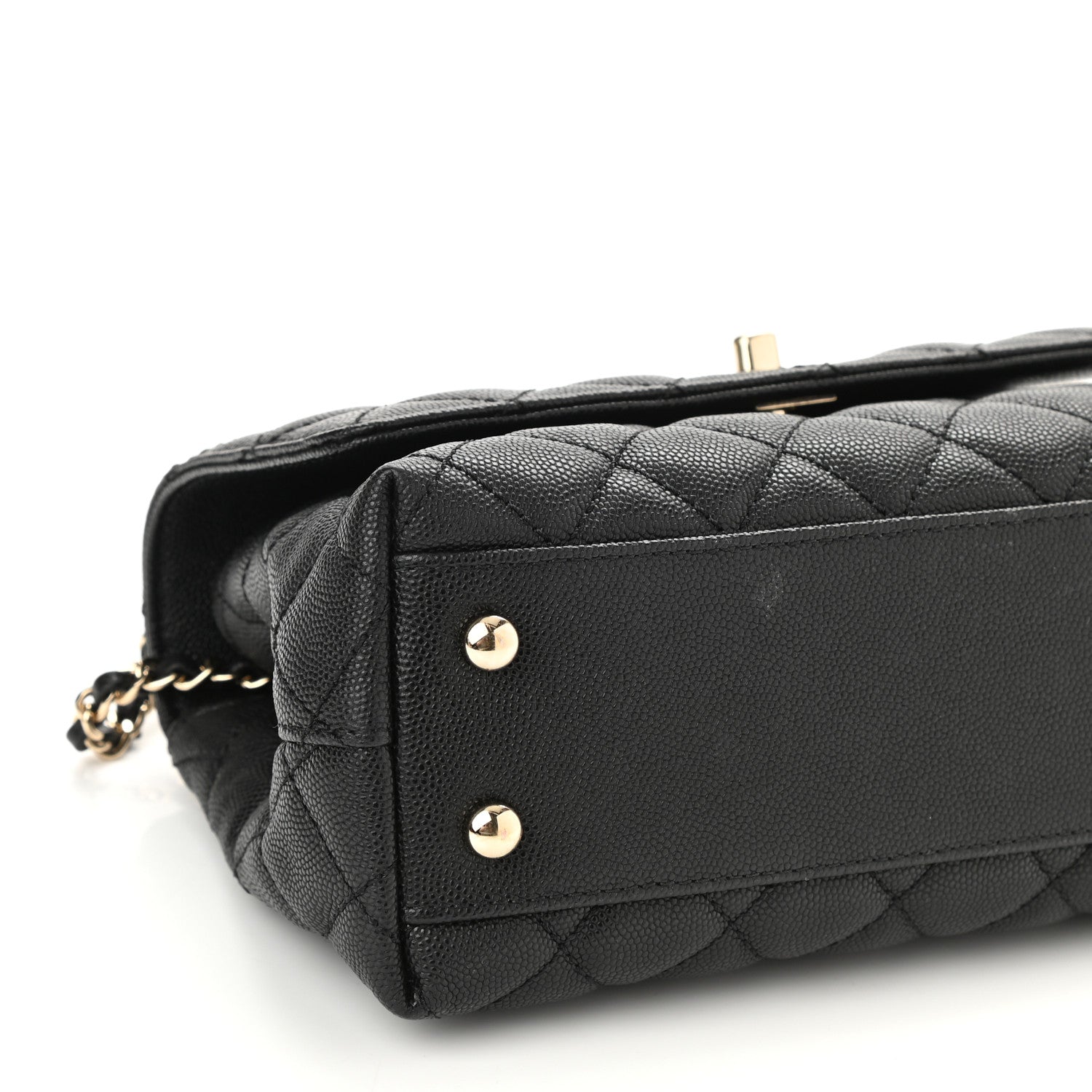 Chanel Caviar Quilted Mini Coco Handle Flap Black 9 of 10
