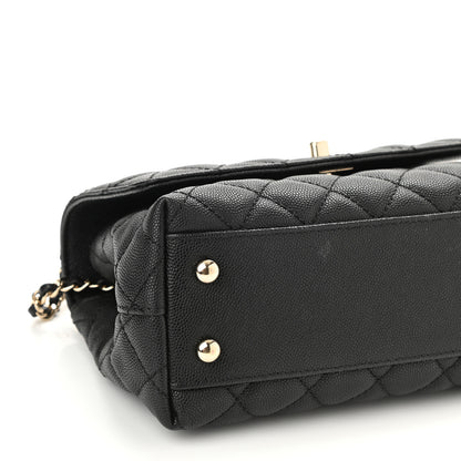 Chanel Caviar Quilted Mini Coco Handle Flap Black 9 of 10