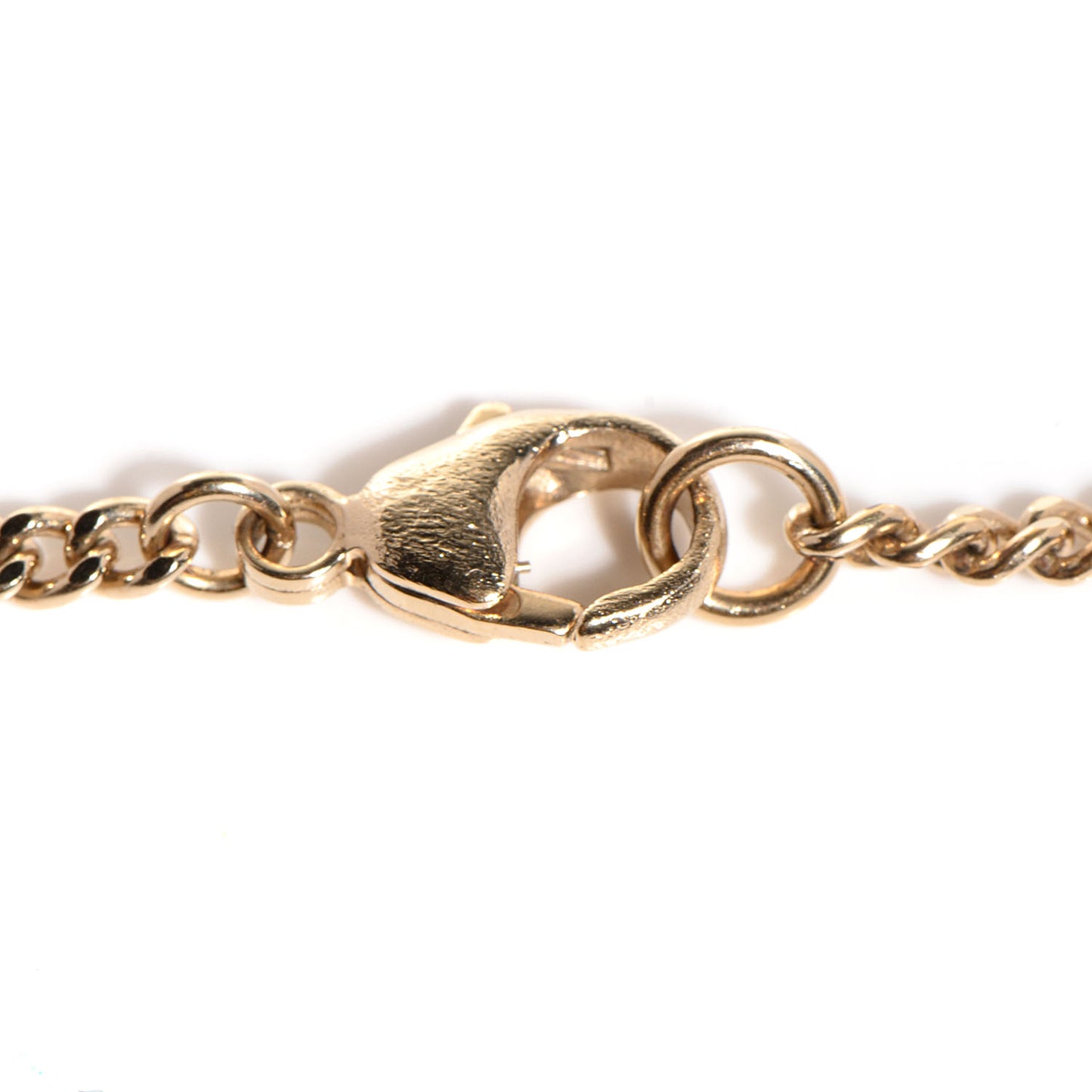 Enamel Velvet CC Bow Necklace Black Gold
