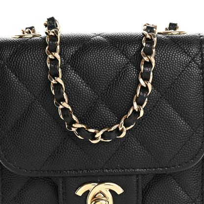 Chanel Caviar Quilted Classic Phone Holder Black 10 of 16
