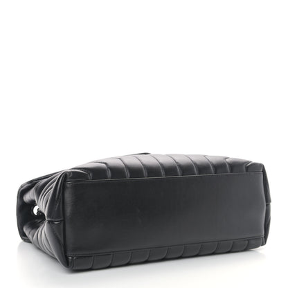 Saint Laurent Calfskin Y Quilted Monogram Medium Loulou Chain Satchel Black 4 of 12