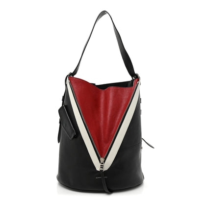 Alexander McQueen Calfskin Zipper Shoulder Bag Black 1 of 15